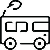 Bus transportation symbol icon vector image. Illustration of the silhouette bus transport public travel design image. EPS 10