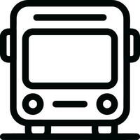 Bus transportation symbol icon vector image. Illustration of the silhouette bus transport public travel design image. EPS 10