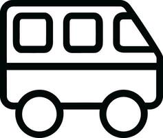 Bus transportation symbol icon vector image. Illustration of the silhouette bus transport public travel design image. EPS 10