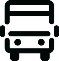 Bus transportation symbol icon vector image. Illustration of the silhouette bus transport public travel design image. EPS 10