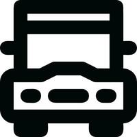 Bus transportation symbol icon vector image. Illustration of the silhouette bus transport public travel design image. EPS 10