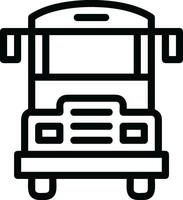 Bus transportation symbol icon vector image. Illustration of the silhouette bus transport public travel design image. EPS 10