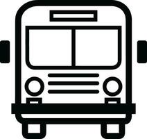 Bus transportation symbol icon vector image. Illustration of the silhouette bus transport public travel design image. EPS 10