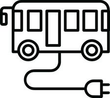 Bus transportation symbol icon vector image. Illustration of the silhouette bus transport public travel design image. EPS 10