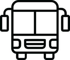 Bus transportation symbol icon vector image. Illustration of the silhouette bus transport public travel design image. EPS 10