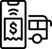 Bus transportation symbol icon vector image. Illustration of the silhouette bus transport public travel design image. EPS 10