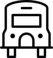 Bus transportation symbol icon vector image. Illustration of the silhouette bus transport public travel design image. EPS 10