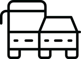 Bus transportation symbol icon vector image. Illustration of the silhouette bus transport public travel design image. EPS 10