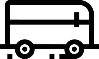 Bus transportation symbol icon vector image. Illustration of the silhouette bus transport public travel design image. EPS 10