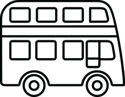 Bus transportation symbol icon vector image. Illustration of the silhouette bus transport public travel design image. EPS 10