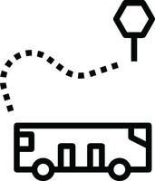 Bus transportation symbol icon vector image. Illustration of the silhouette bus transport public travel design image. EPS 10