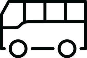 Bus transportation symbol icon vector image. Illustration of the silhouette bus transport public travel design image. EPS 10