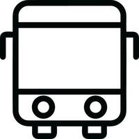 Bus transportation symbol icon vector image. Illustration of the silhouette bus transport public travel design image. EPS 10