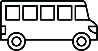 Bus transportation symbol icon vector image. Illustration of the silhouette bus transport public travel design image. EPS 10