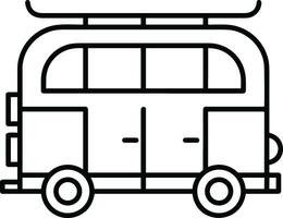 Bus transportation symbol icon vector image. Illustration of the silhouette bus transport public travel design image. EPS 10