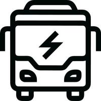 Bus transportation symbol icon vector image. Illustration of the silhouette bus transport public travel design image. EPS 10