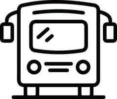 Bus transportation symbol icon vector image. Illustration of the silhouette bus transport public travel design image. EPS 10