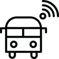 Bus transportation symbol icon vector image. Illustration of the silhouette bus transport public travel design image. EPS 10