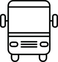 Bus transportation symbol icon vector image. Illustration of the silhouette bus transport public travel design image. EPS 10