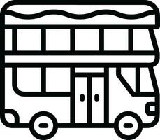 Bus transportation symbol icon vector image. Illustration of the silhouette bus transport public travel design image. EPS 10