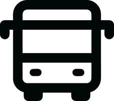 Bus transportation symbol icon vector image. Illustration of the silhouette bus transport public travel design image. EPS 10