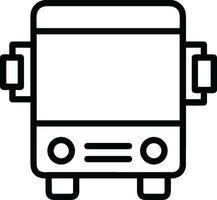 Bus transportation symbol icon vector image. Illustration of the silhouette bus transport public travel design image. EPS 10