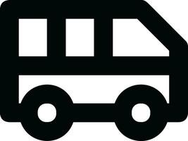 Bus transportation symbol icon vector image. Illustration of the silhouette bus transport public travel design image. EPS 10