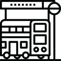 Bus transportation symbol icon vector image. Illustration of the silhouette bus transport public travel design image. EPS 10