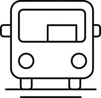 Bus transportation symbol icon vector image. Illustration of the silhouette bus transport public travel design image. EPS 10