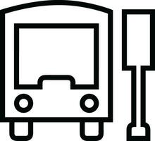 Bus transportation symbol icon vector image. Illustration of the silhouette bus transport public travel design image. EPS 10