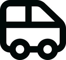 Bus transportation symbol icon vector image. Illustration of the silhouette bus transport public travel design image. EPS 10