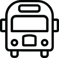 Bus transportation symbol icon vector image. Illustration of the silhouette bus transport public travel design image. EPS 10