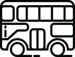 Bus transportation symbol icon vector image. Illustration of the silhouette bus transport public travel design image. EPS 10