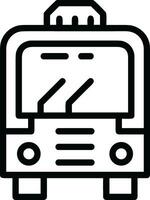 Bus transportation symbol icon vector image. Illustration of the silhouette bus transport public travel design image. EPS 10