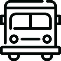 Bus transportation symbol icon vector image. Illustration of the silhouette bus transport public travel design image. EPS 10