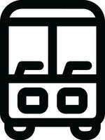 Bus transportation symbol icon vector image. Illustration of the silhouette bus transport public travel design image. EPS 10