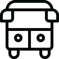 Bus transportation symbol icon vector image. Illustration of the silhouette bus transport public travel design image. EPS 10