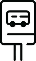 Bus transportation symbol icon vector image. Illustration of the silhouette bus transport public travel design image. EPS 10