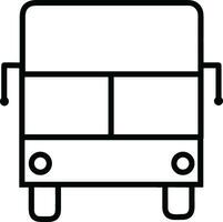 Bus transportation symbol icon vector image. Illustration of the silhouette bus transport public travel design image. EPS 10