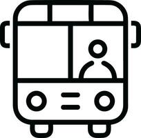 Bus transportation symbol icon vector image. Illustration of the silhouette bus transport public travel design image. EPS 10