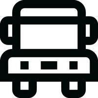 Bus transportation symbol icon vector image. Illustration of the silhouette bus transport public travel design image. EPS 10