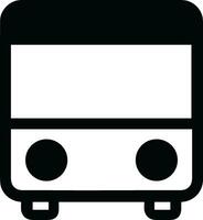 Bus transportation symbol icon vector image. Illustration of the silhouette bus transport public travel design image. EPS 10