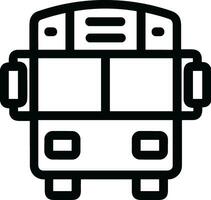 Bus transportation symbol icon vector image. Illustration of the silhouette bus transport public travel design image. EPS 10