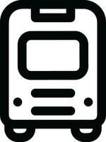 Bus transportation symbol icon vector image. Illustration of the silhouette bus transport public travel design image. EPS 10