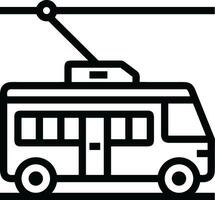 Bus transportation symbol icon vector image. Illustration of the silhouette bus transport public travel design image. EPS 10