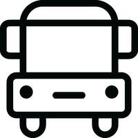 Bus transportation symbol icon vector image. Illustration of the silhouette bus transport public travel design image. EPS 10