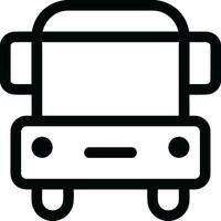 Bus transportation symbol icon vector image. Illustration of the silhouette bus transport public travel design image. EPS 10