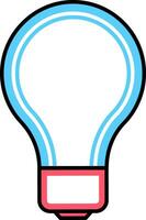 Light Bulb line icon vector, isolated on white background. Idea sign, solution, thinking concept vector