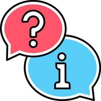 question mark and exclamation mark in bubble chat illustration of FAQ frequently ask question vector