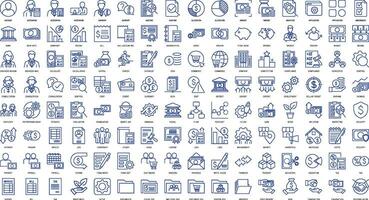 Accounting Management icon set for infographic icon logo and pictogram on mobile and web apps. vector